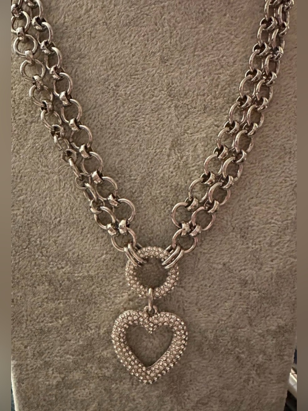 Park Lane Lovestruck Double Pave Crystal Necklace - Picture 2 of 3